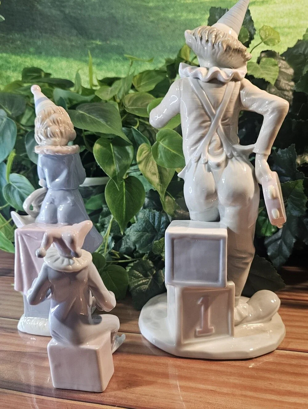 'Send in the Clowns' Porcelain Figurine Lot of 3 Pastel Circus Musicians 🎺🎭